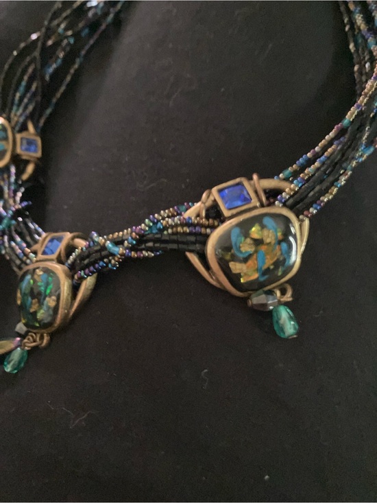 Jewelry - Chico’s Mosaic and Seed Bead Statement Necklace!